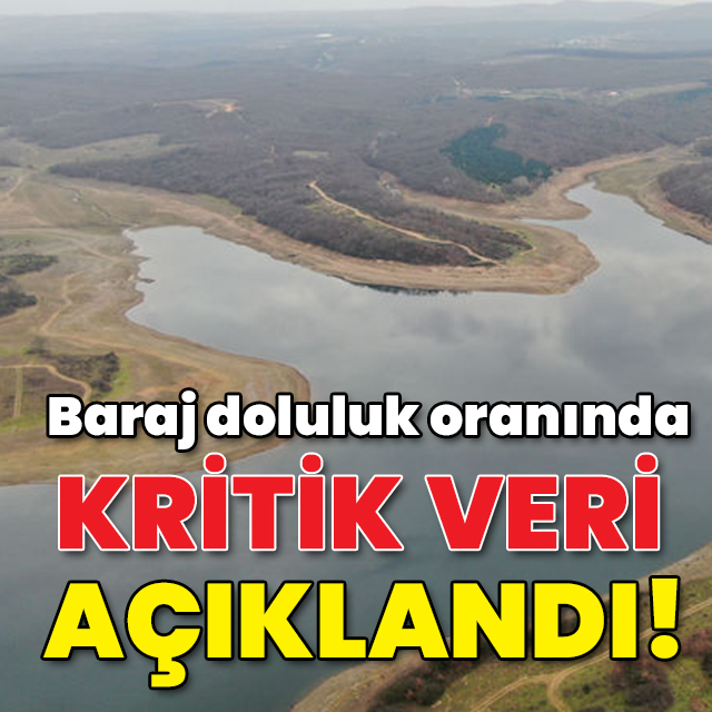 Baraj doluluk oranında kritik veri açıklandı!