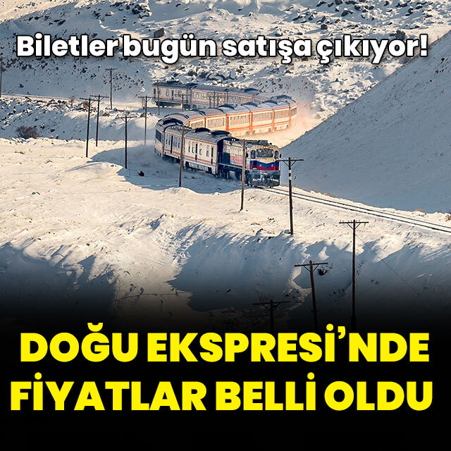 Doğu Ekspresi fiyatları belli oldu