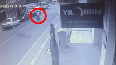 Motosiklet kullanırken atılan taş hayattan kopardı!