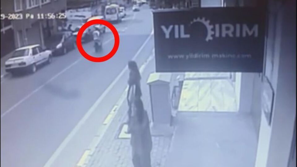Motosiklet kullanırken atılan taş hayattan kopardı!