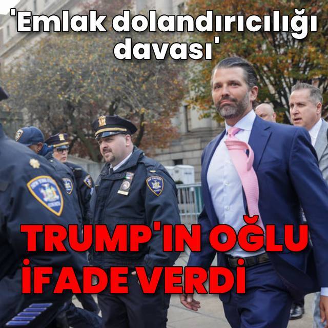 Trump'ın oğlu ifade verdi
