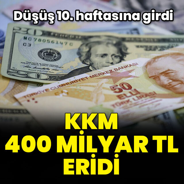 KKM 10 haftada 400 milyar TL eridi