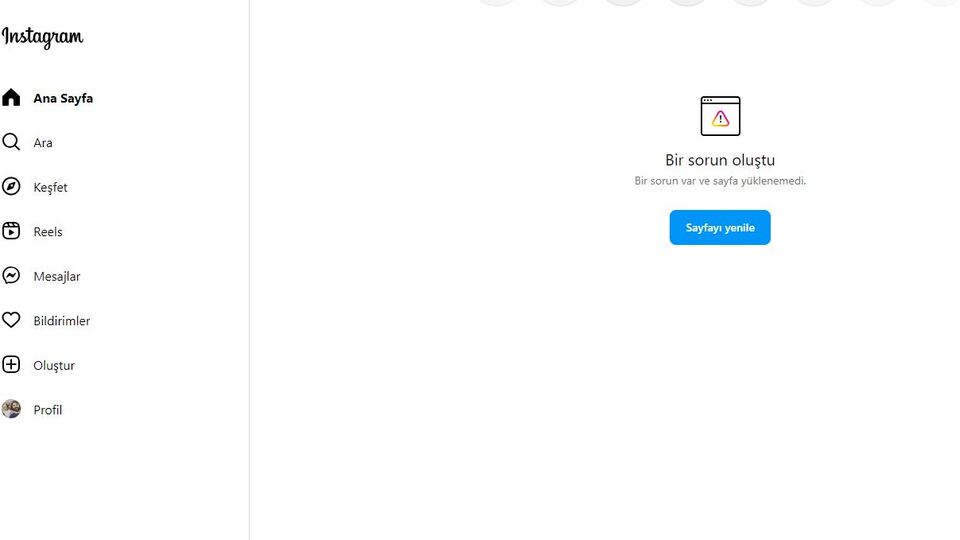 Instagram çöktü mü?