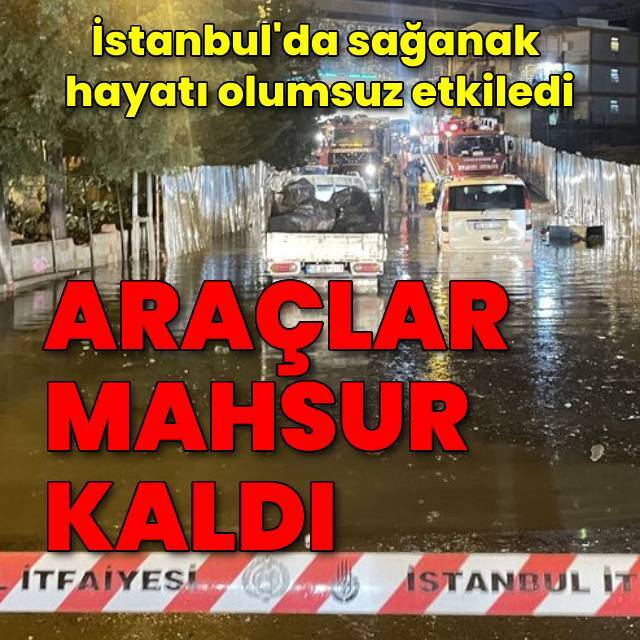 İstanbul'da sağanak etkili oldu