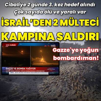 İsrail'den Cibaliye ve Bureij'e saldırı