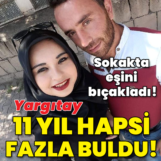 Sokakta eşini bıçaklamıştı! Yargıtay 11 yıl hapsi fazla buldu!