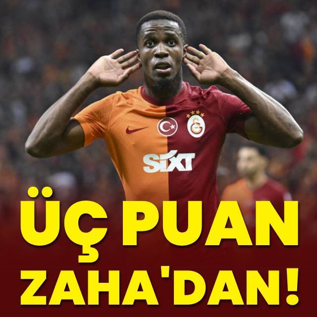 Üç puan Zaha'dan!