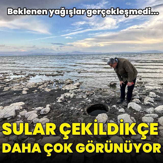 Sular çekildikçe daha çok görünüyor!