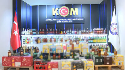 Depoda 7,5 milyon TL'lik 'kaçak içki' ele geçirildi