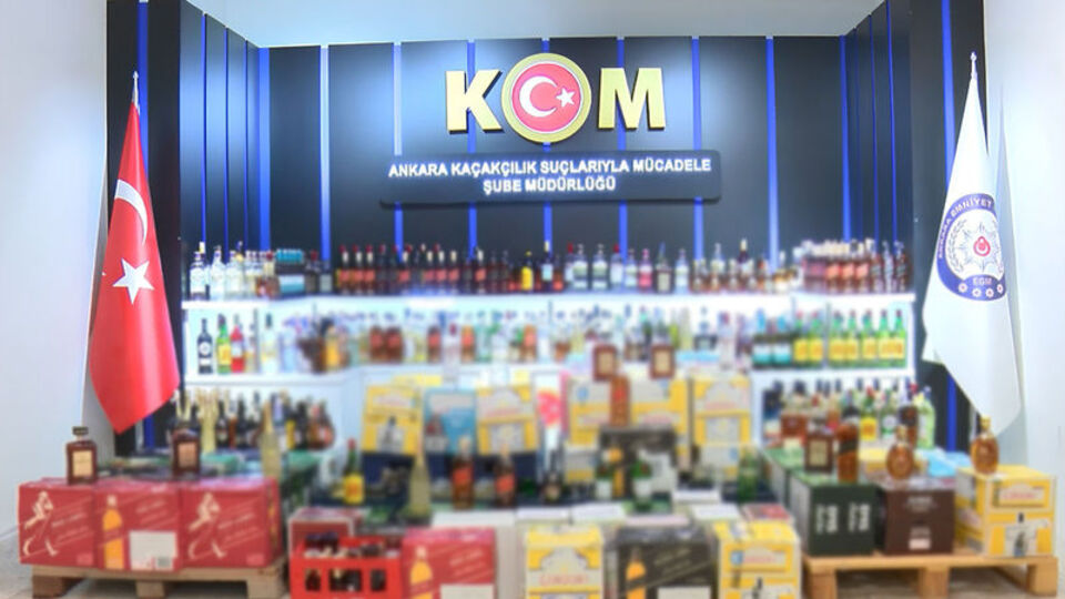 Depoda 7,5 milyon TL'lik 'kaçak içki' ele geçirildi