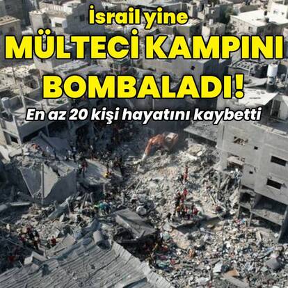 İsrail yine mülteci kampını bombaladı