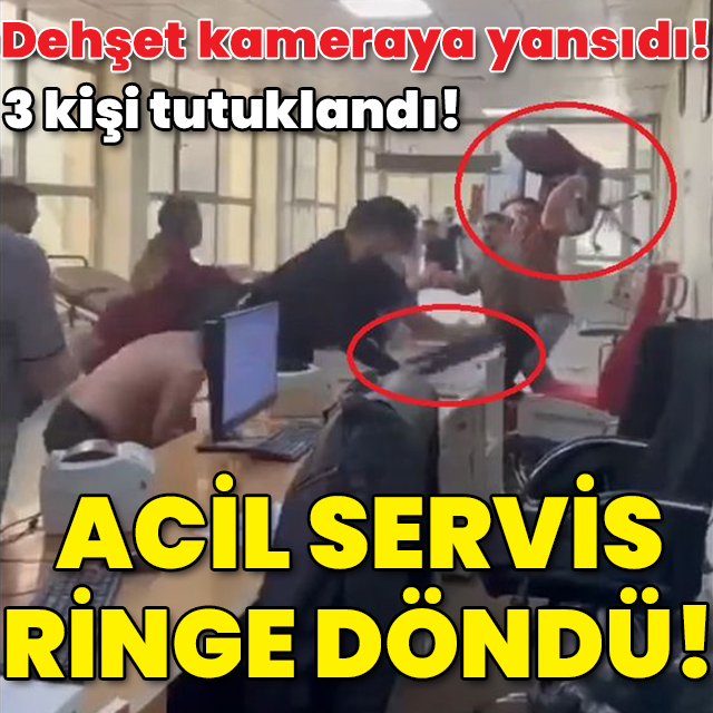 Dehşet kameraya yansıdı! 3 kişi tutuklandı! Acil servis ringe döndü!