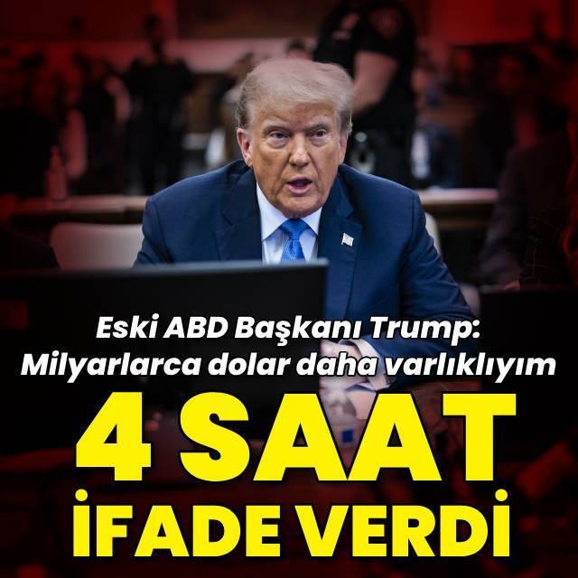 Eski ABD Başkanı Trump 4 saat ifade verdi