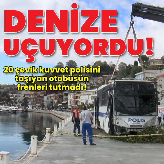 20 polis son anda kurtuldu!