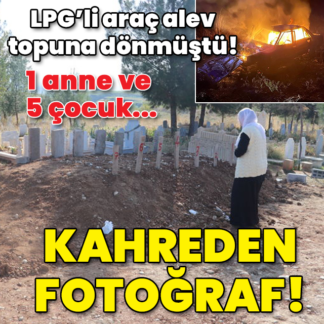 1 anne ve 5 çocuk... Kahreden fotoğraf!