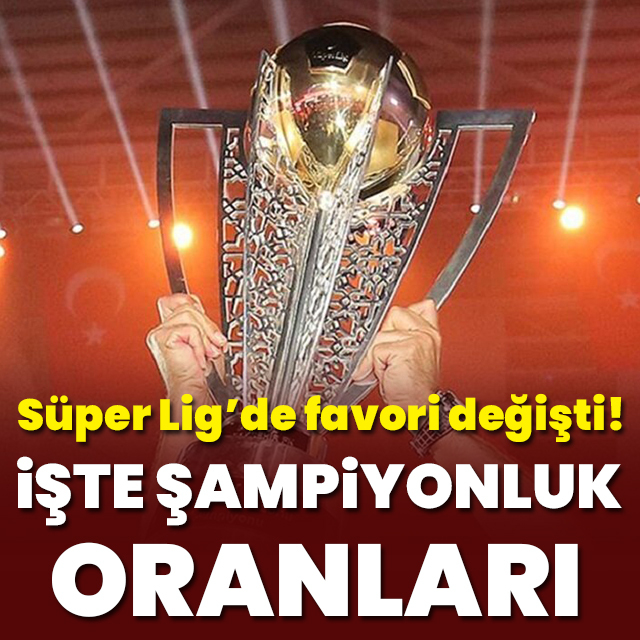 Süper Lig'de şampiyonluk oranları açıklandı!