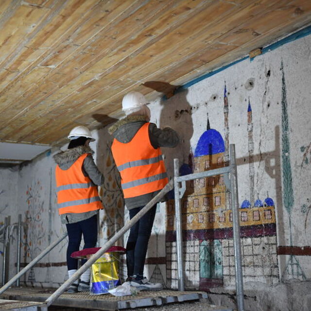 Sıvalar dökülünce ortaya çıktı