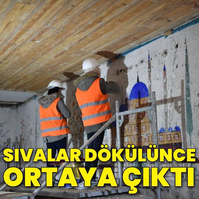Sıvalar dökülünce ortaya çıktı