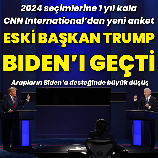 Anketlerde Trump, Biden'ı geçti