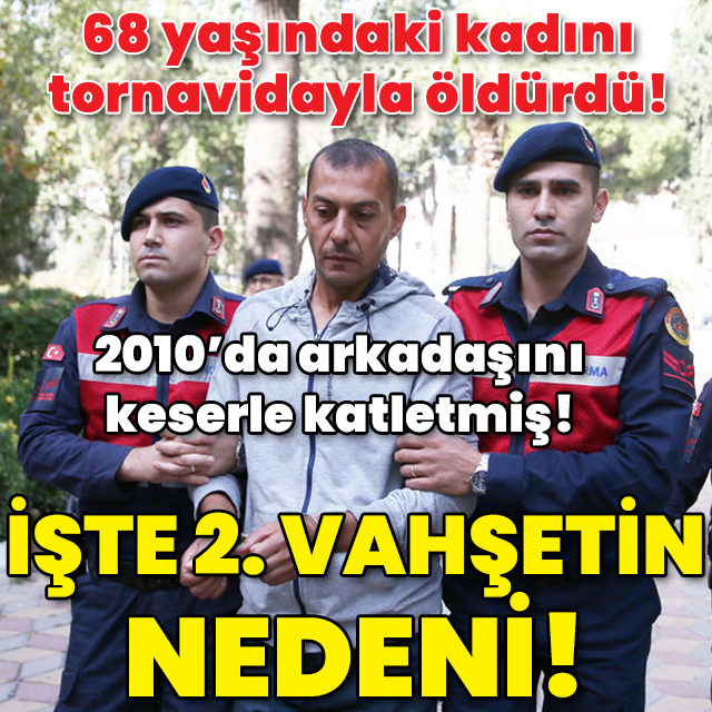 68 yaşındaki kadını tornavida ile öldürmüştü! İşte vahşetin nedeni!