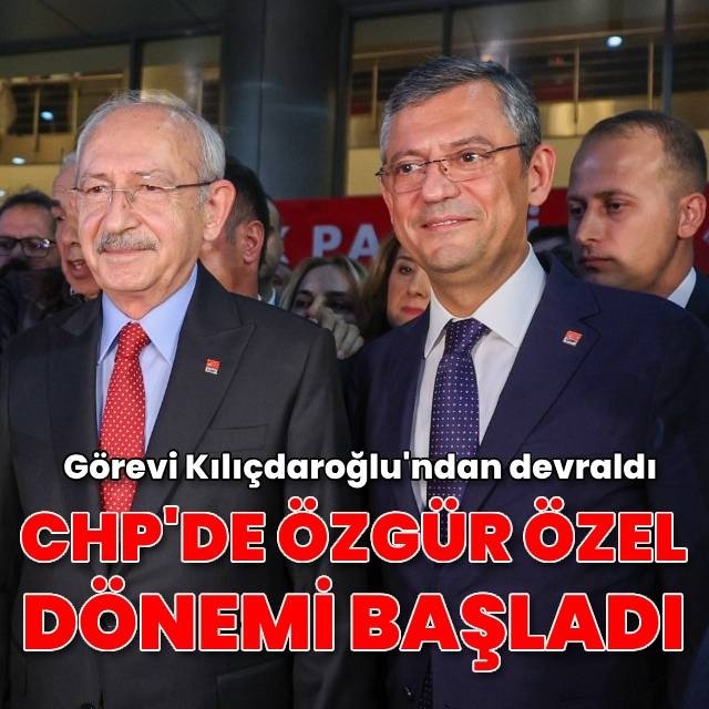 CHP'de devir teslim töreni