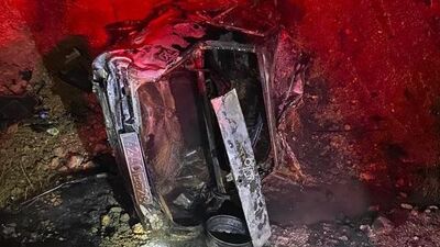 TIR'a çarpıp, alev aldı: 2 ölü