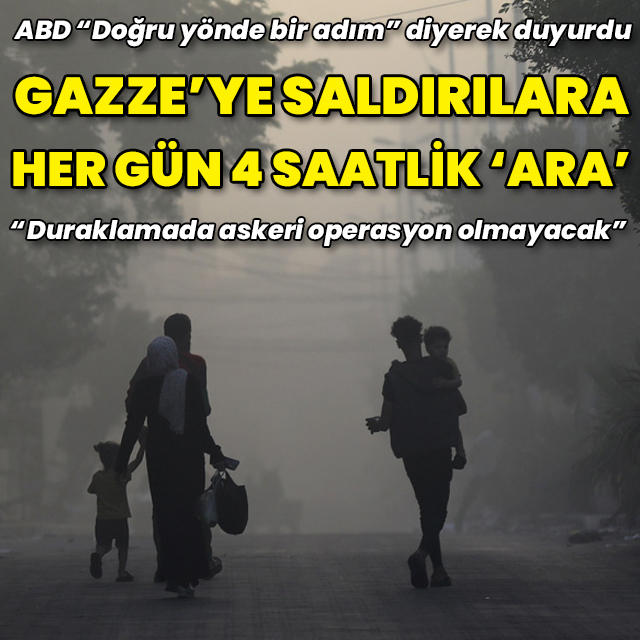 Beyaz Saray: İsrail her gün 4 saat ara verecek