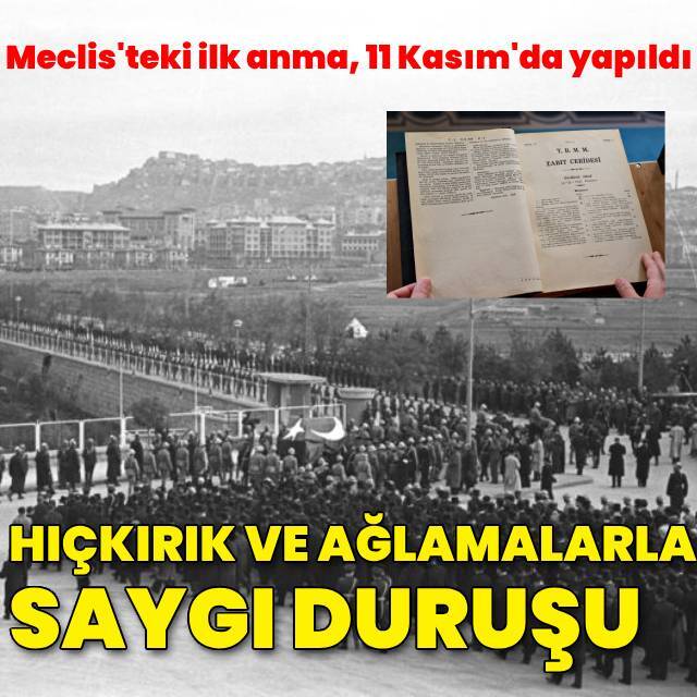 Atatürk'ün vefatının ardından ilk anma TBMM'de yapıldı