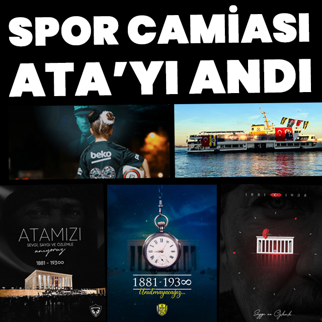 Spor camiası Ata'yı andı