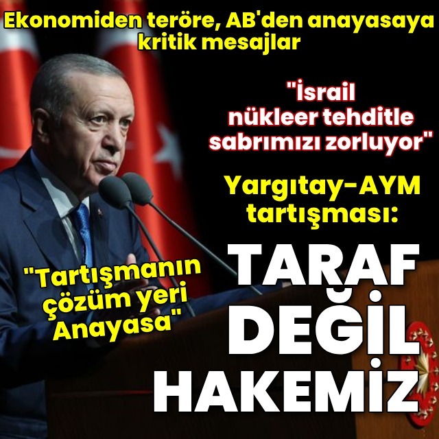 Cumhurbaşkanı Erdoğan'dan açıklamalar