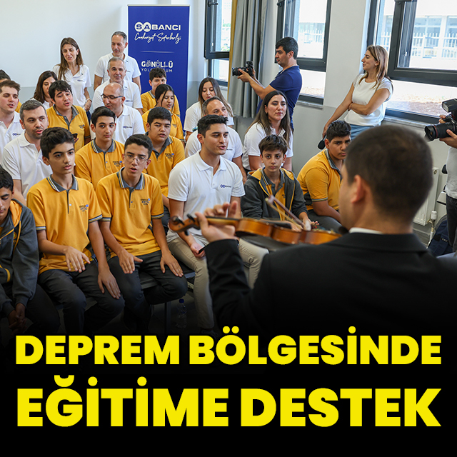 Deprem bölgesinde eğitime destek