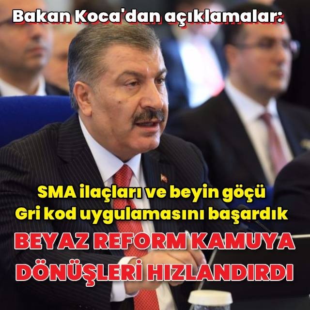 Bakan Koca'dan yurt dışına doktor göçü ve SMA açıklaması