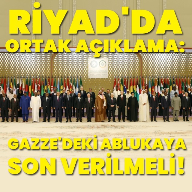 İslam İşbirliği zirvesinden ortak açıklama