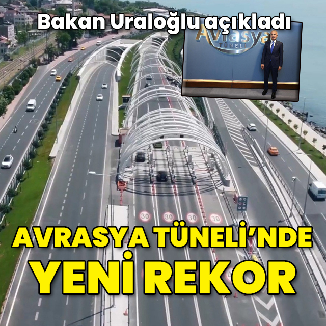 Avrasya Tüneli'nde geçiş rekoru