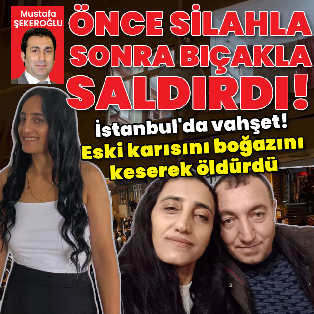 Eski karısını boğazını keserek öldürdü!