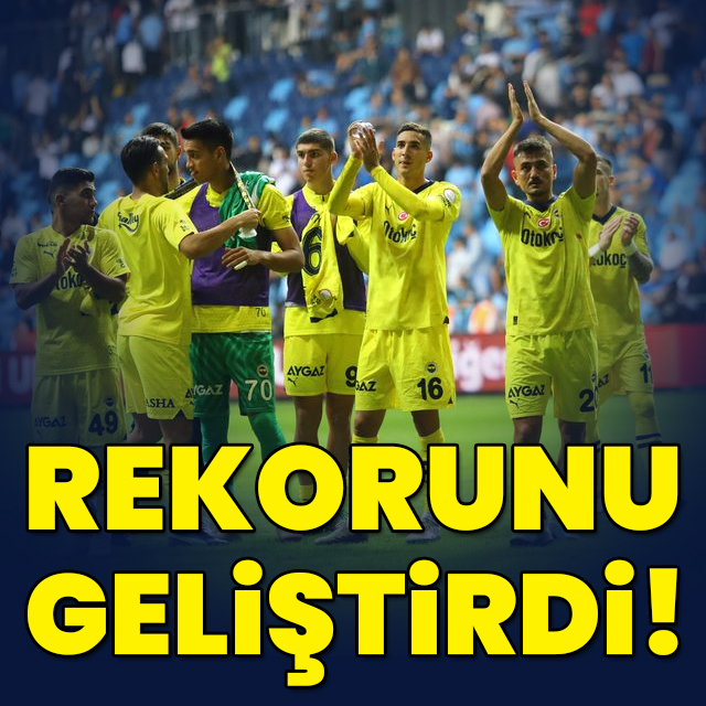 Rekorunu geliştirdi!