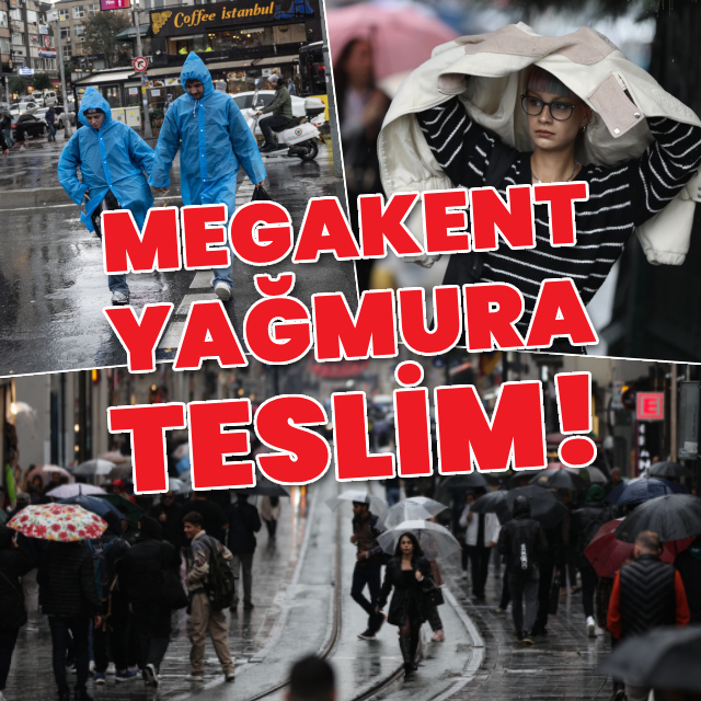 Megakent yağmura teslim!