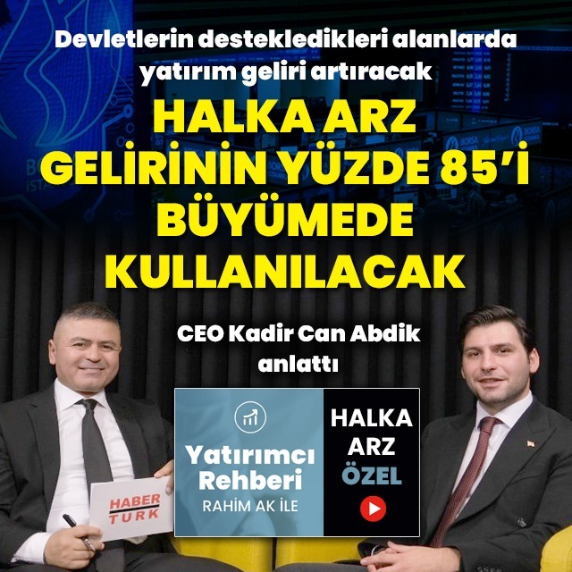 Kaynağın % 85'i büyümede kullanılacak