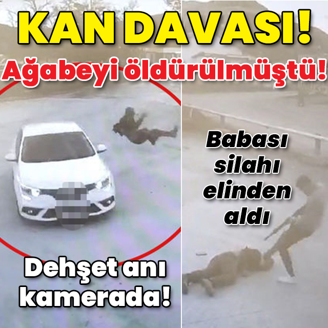 Dehşet kamerada! Otomobille çarptı! Kan davası!
