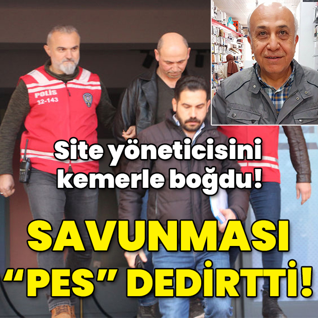 Site yöneticisini kemerle boğdu! Savunması "Pes" dedirtti!