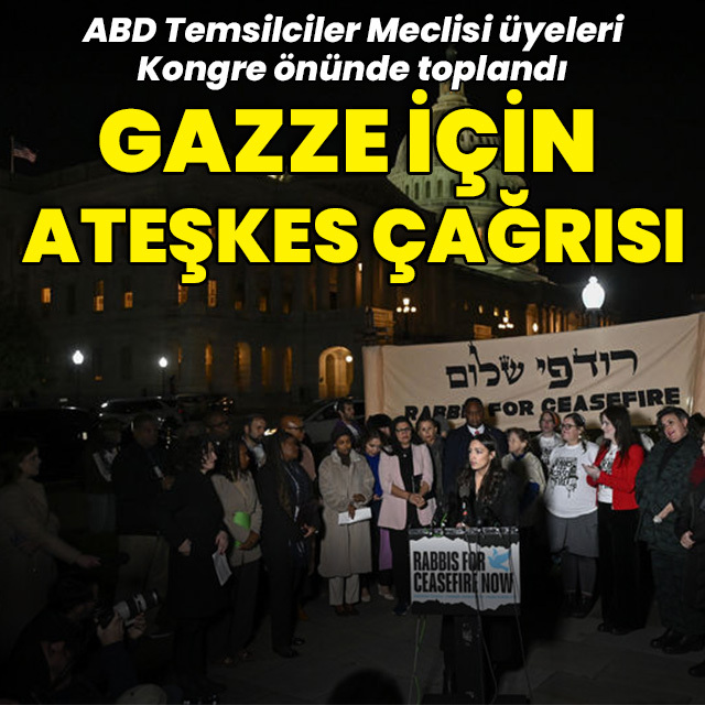 ABD'de Kongre önünde Gazze için "ateşkes" çağrısı