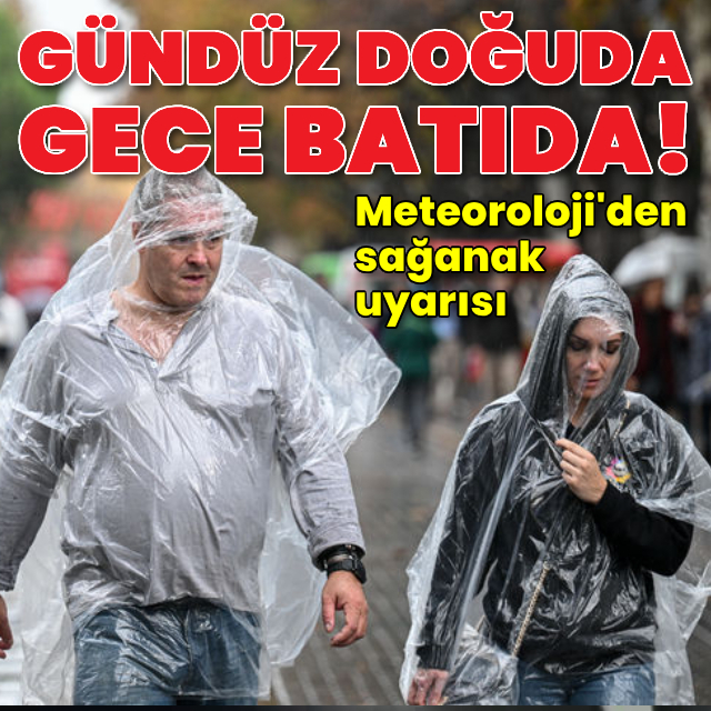 Gündüz doğuda gece batıda...