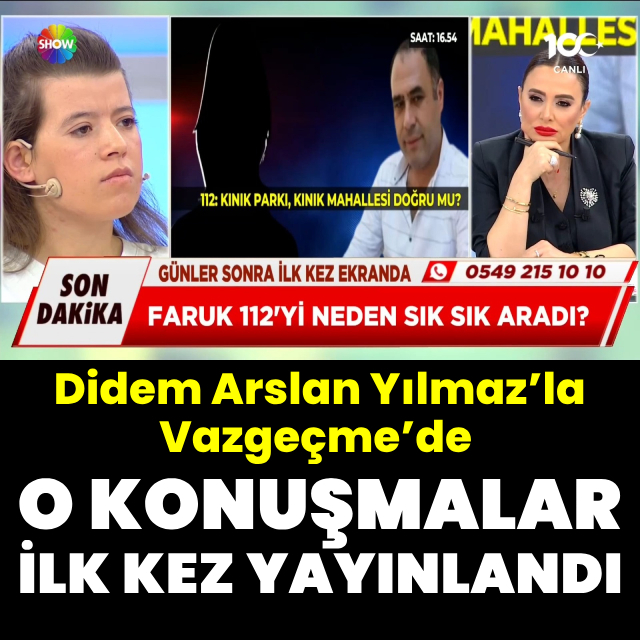 Faruk’un 112 acil çağrı merkeziyle konuşmaları, Didem Arslan Yılmaz’la Vazgeçme’de ilk kez yayınlandı!