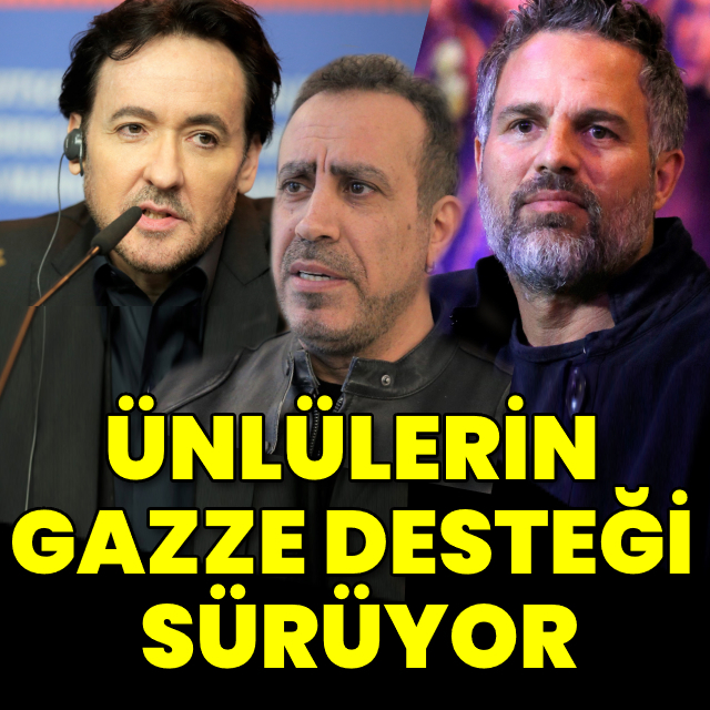 Ünlülerin Gazze desteği sürüyor