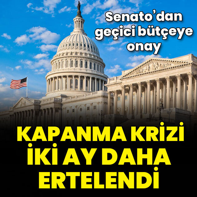 Kapanmayı önleyen bütçe kabul edildi