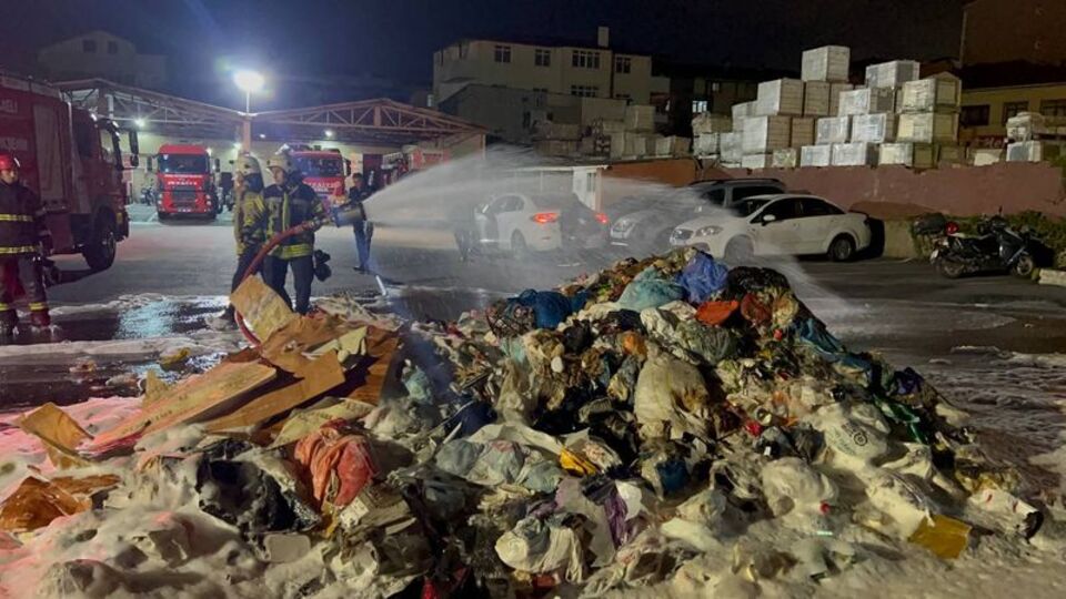 Patlamanın meydana geldiği çöp kamyonunu itfaiyeye sürdü!