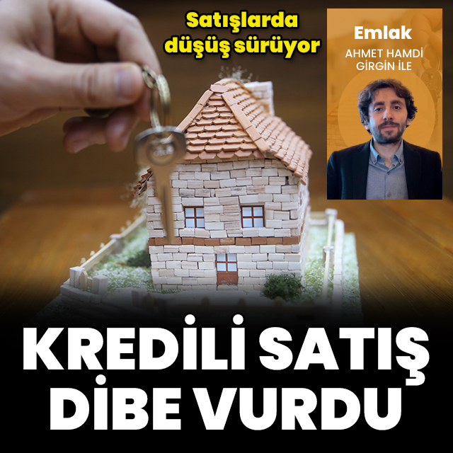 Kredili satış dibe vurdu