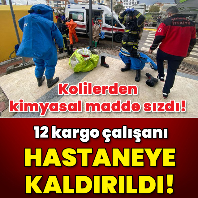 Kolilerden kimyasal madde sızdı! 12 kişi hastaneye kaldırıldı!