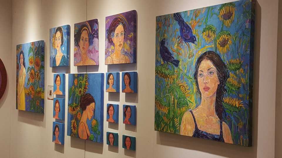 Nimet Keser eserleriyle Antika Fuarı'nda