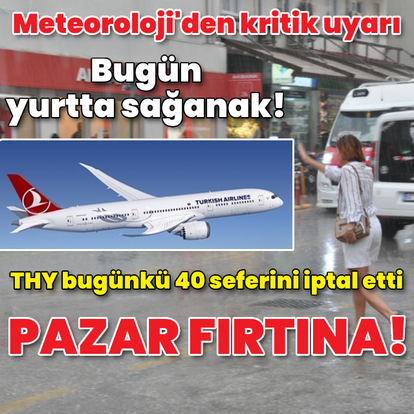 Meteoroloji'den kritik uyarı! Pazar gününe dikkat! İşte yurtta hava durumu!